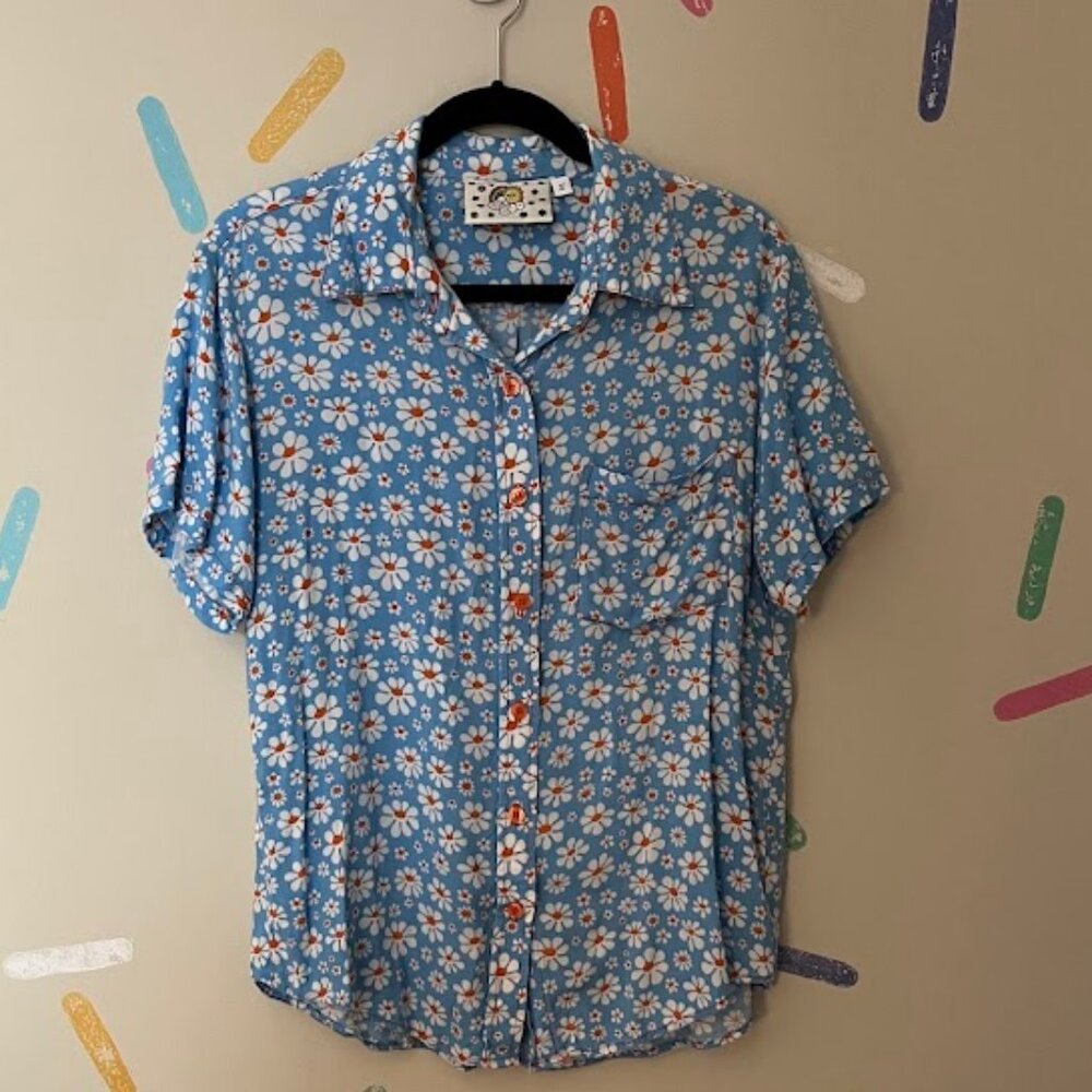 BIG BUD PRESS | lazy daisy short sleeve button up